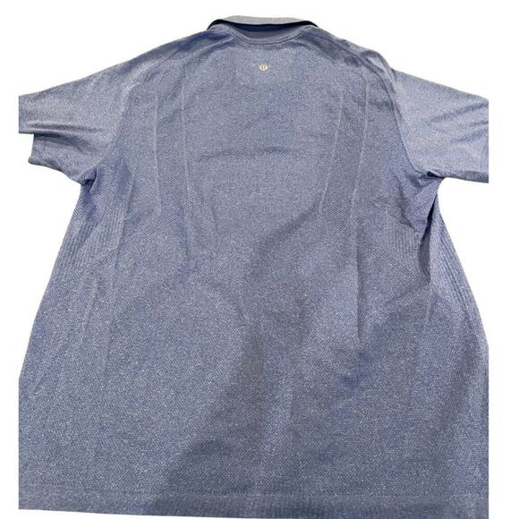 Lululemon Metal Vent Tech Performance Short Sleeve Polo - Men's Large - Blue - Picture 6 of 16